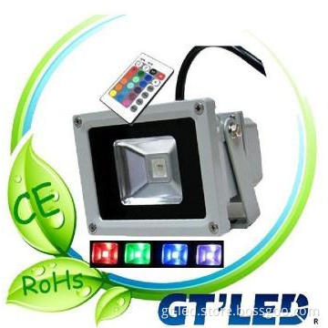 20w RGB floodlight with IR remote controller, IP65 standard